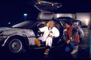 Doc y Marty en una escena de Regreso al Futuro